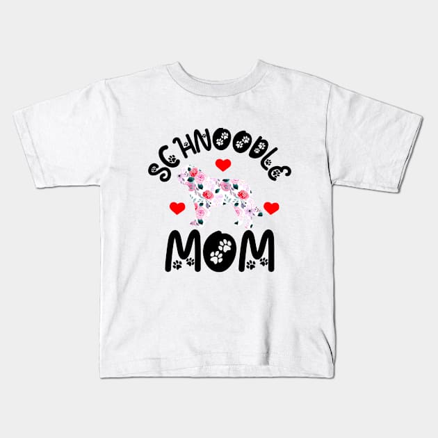 Schnoodle Mom Kids T-Shirt by D E L I C A R T E